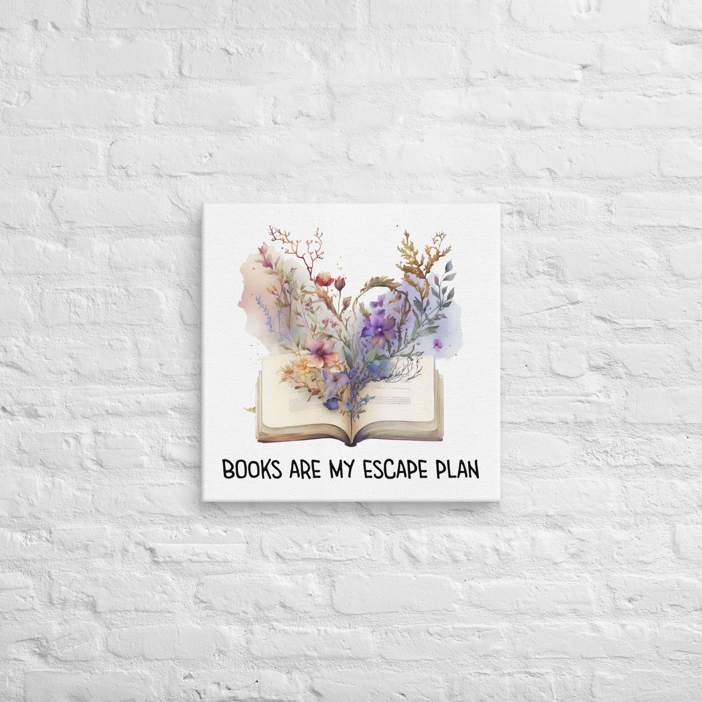 Bookish canvas print BRC08