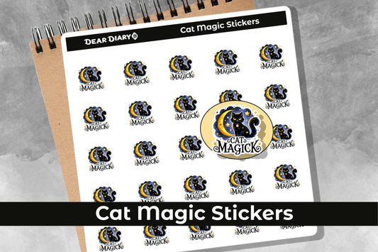 Magic cat planner stickers sheet MACASH