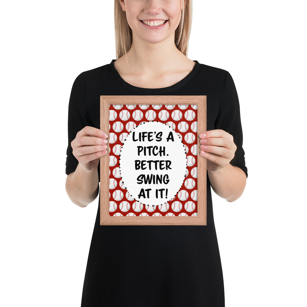 Baseball poster PNG print file BSFU01