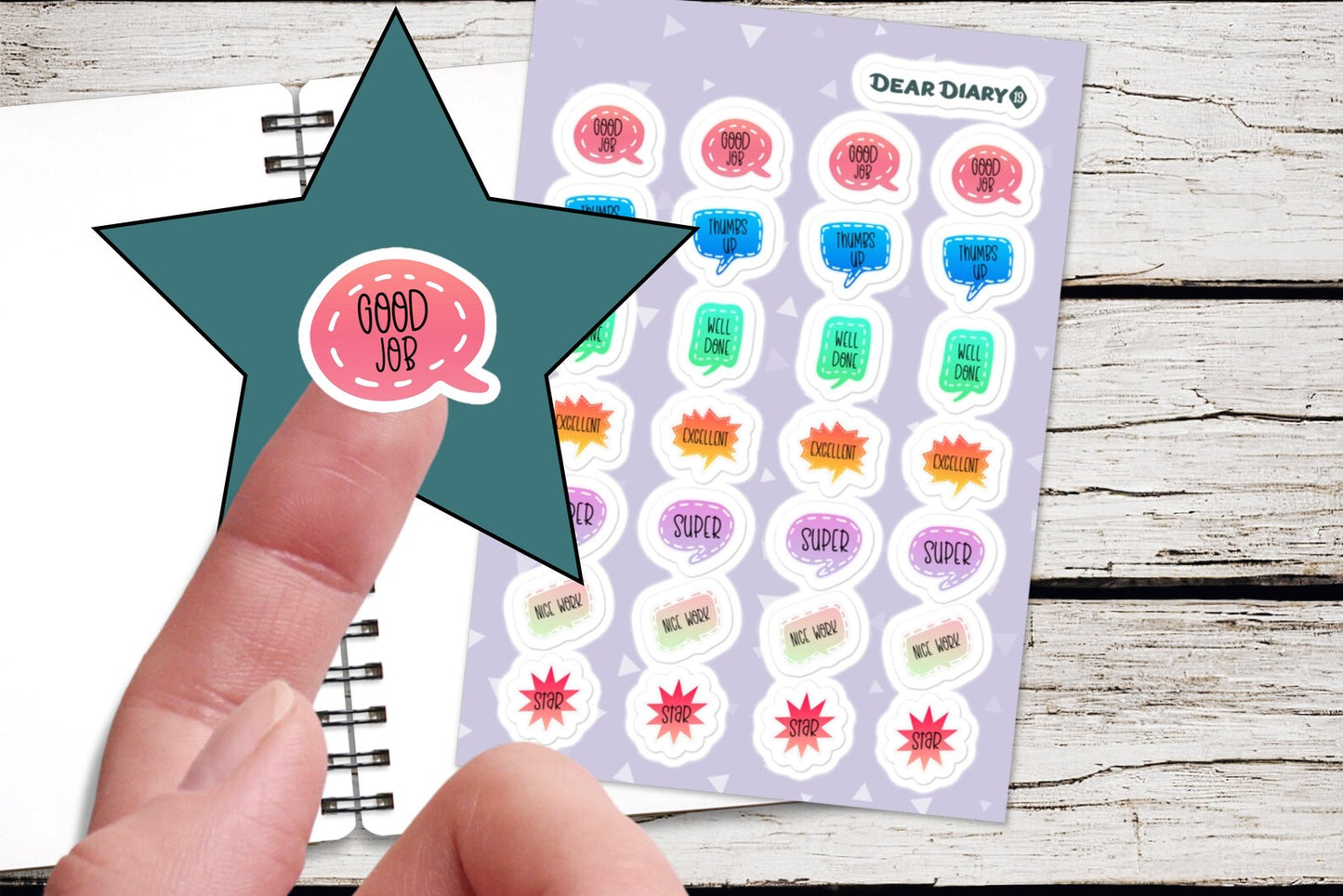 Colorful Teacher Stickers - Classroom Reward RPSSH01