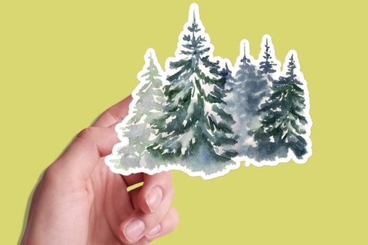 Spruce woodland stickers FB1P19