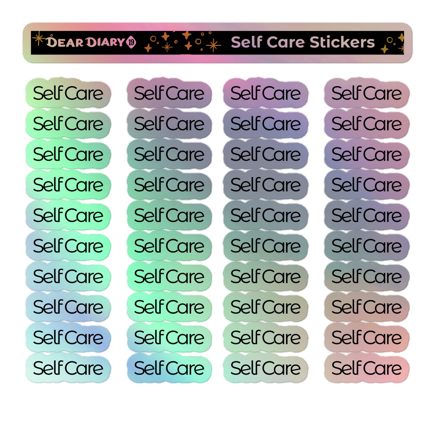 Self care planner stickers sheet - SCSH01