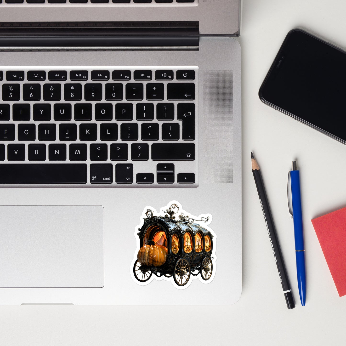 Halloween carriage steampunk sticker HCRV01