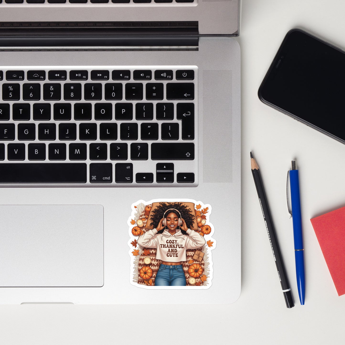 Fall autumn girl sticker FG1P10