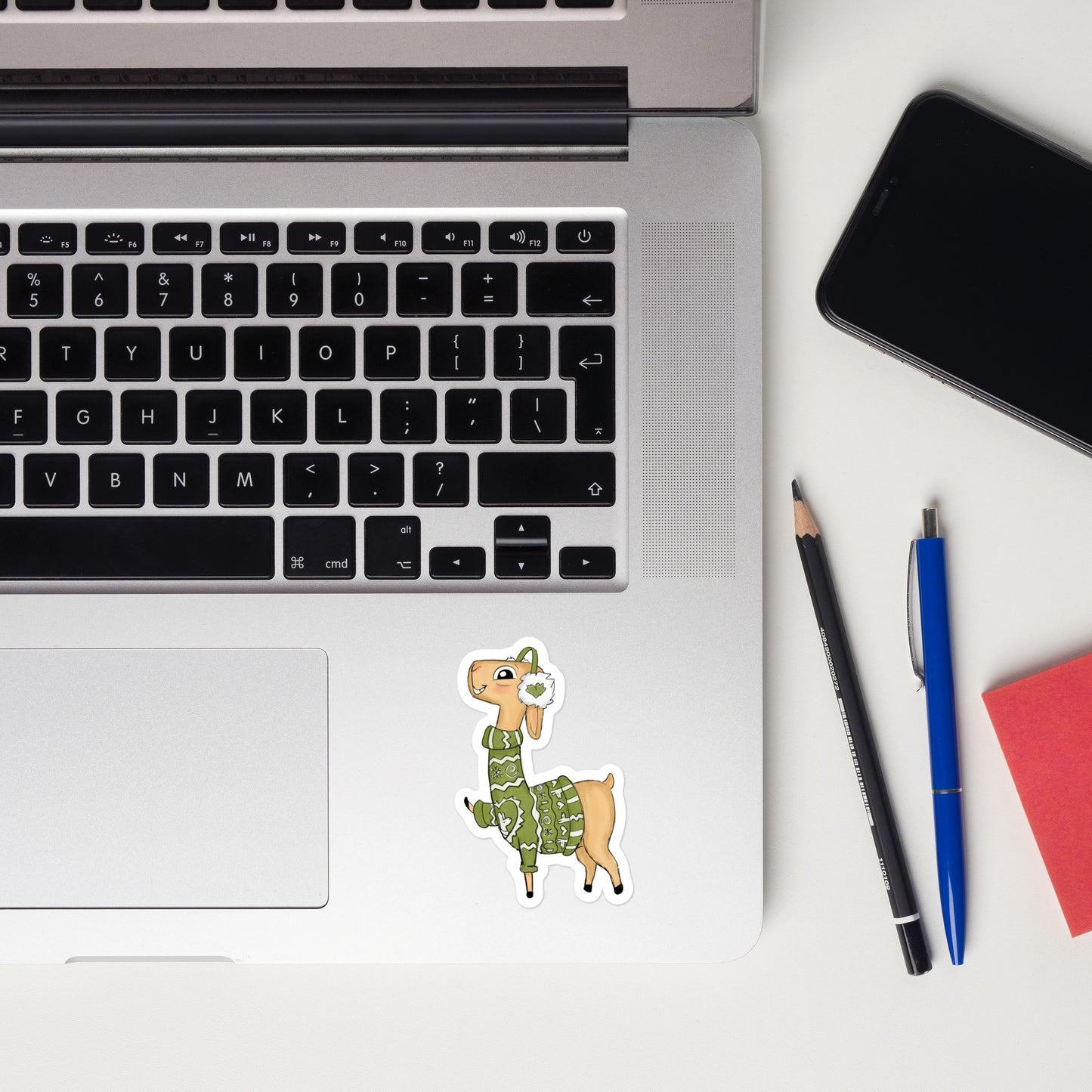 Llama in ugly sweater winter sticker UGSC04
