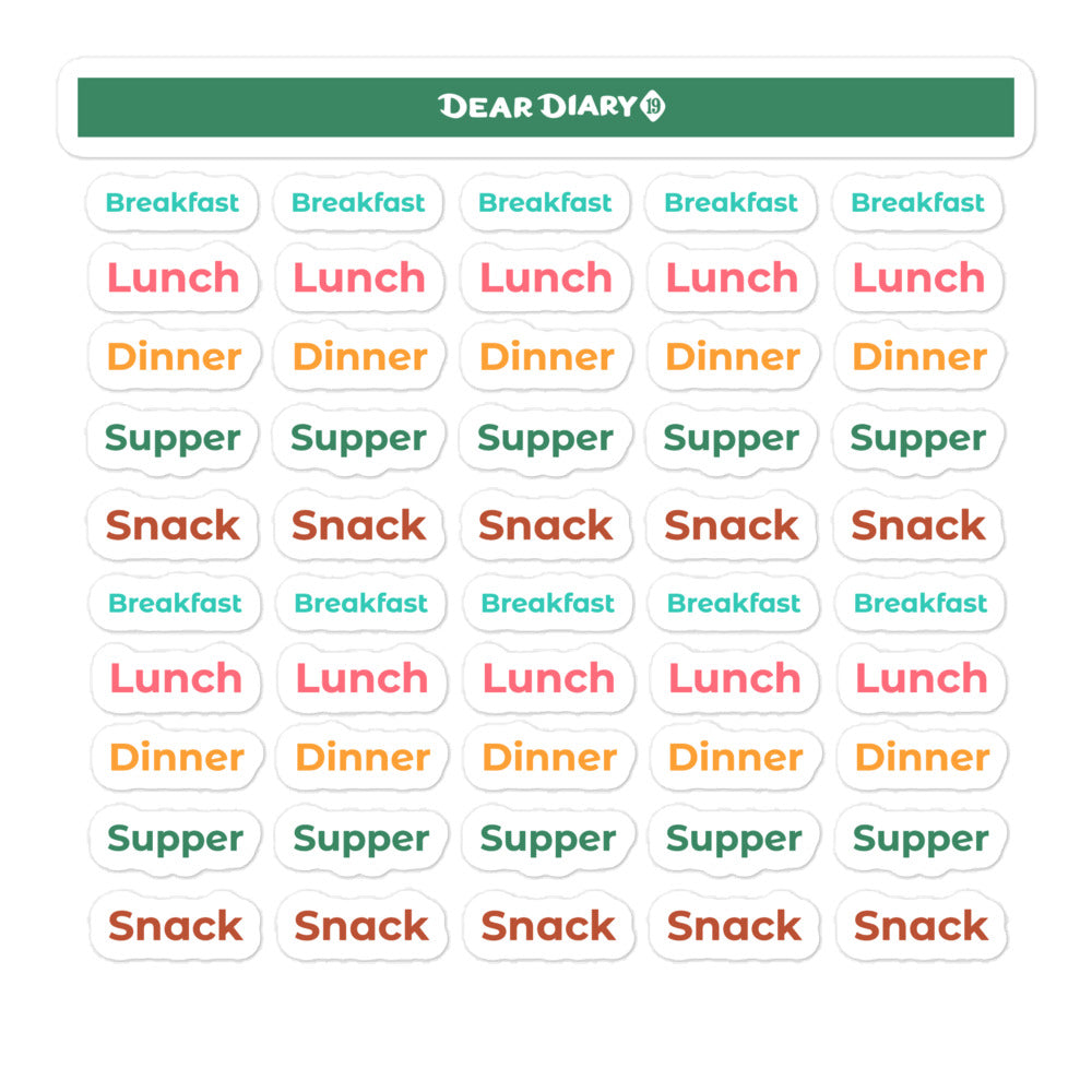 131 Meal planner stickers pack - MPPA01