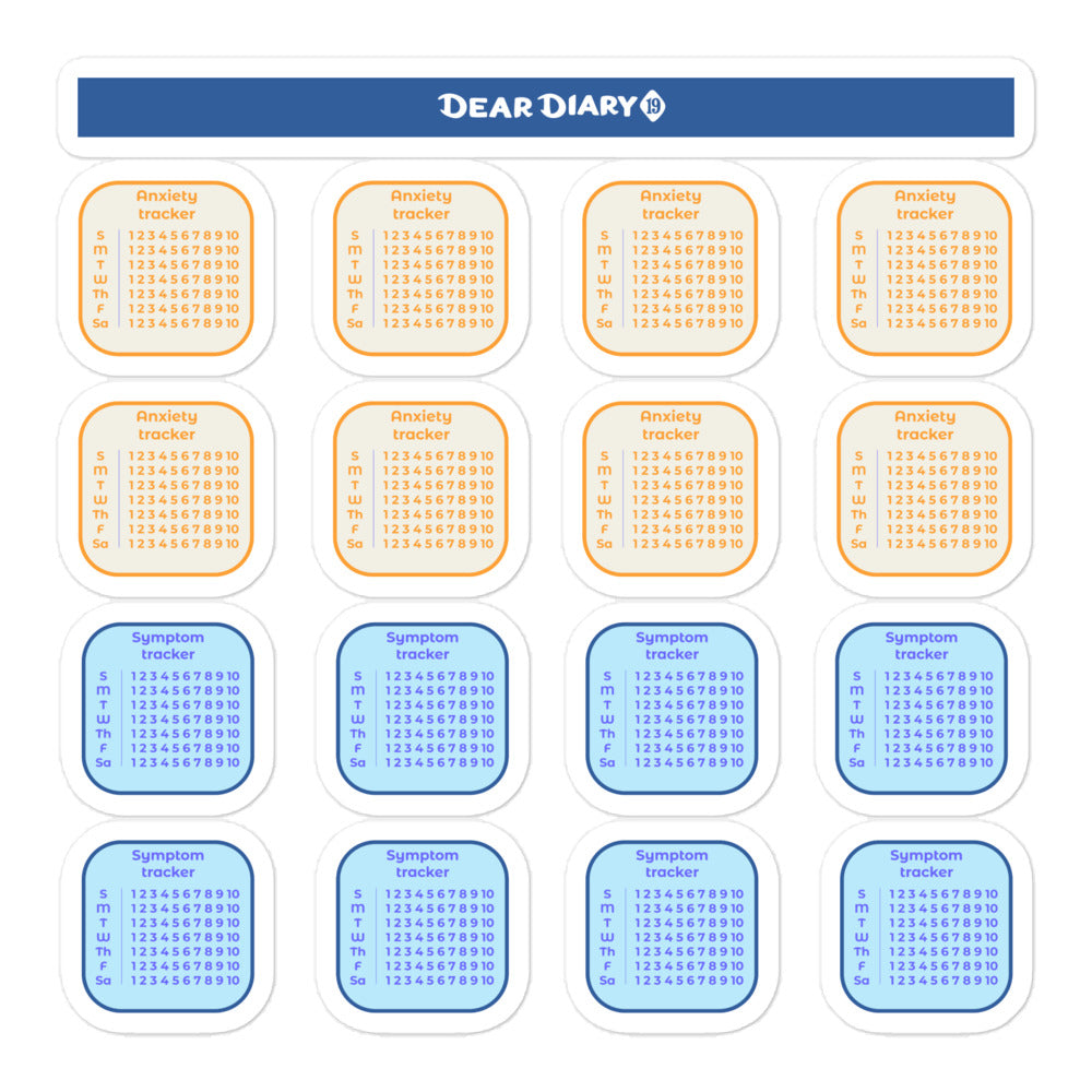 182 Daily ADHD BPD planner stickers pack - ADPA01
