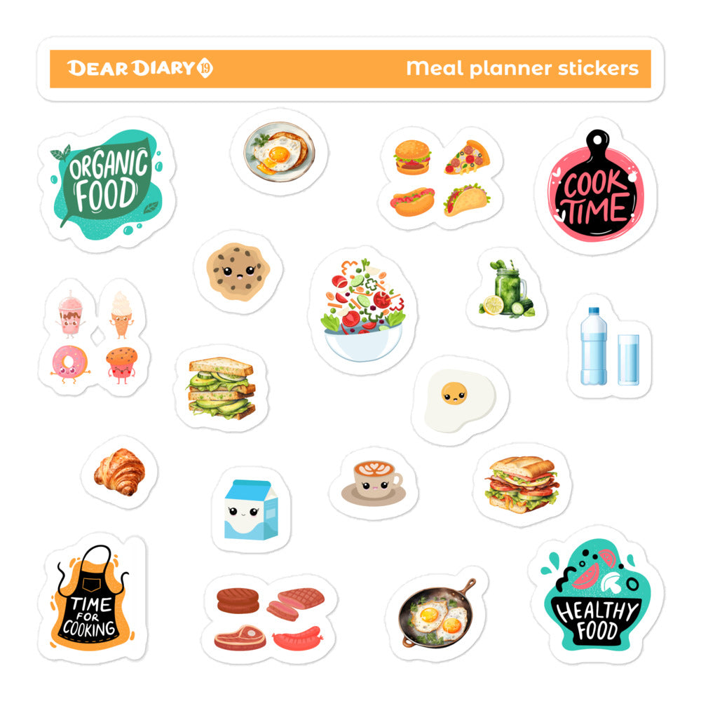 Meal planner stickers sheet - MPSH01