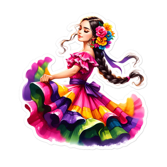 Cinco de Mayo stickers Ballerina - CM1P01