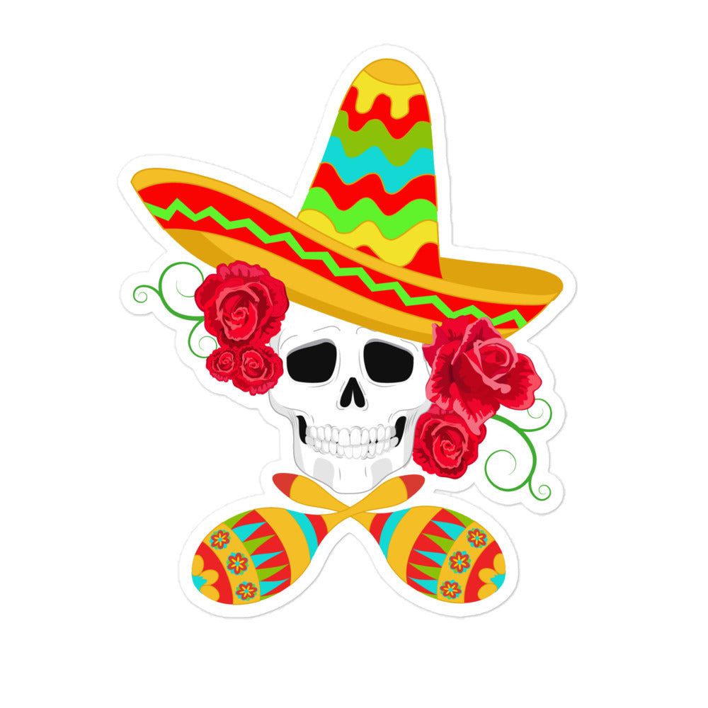 Cinco de Mayo stickers Floral Sugar Skulls - SM1P02