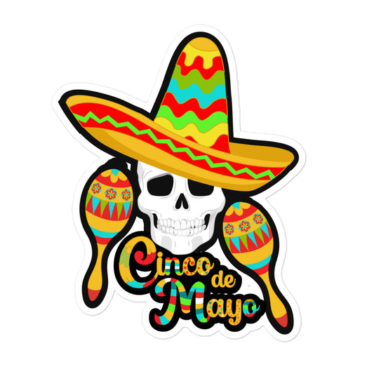 Cinco de Mayo stickers Floral Sugar Skulls - SM1P03