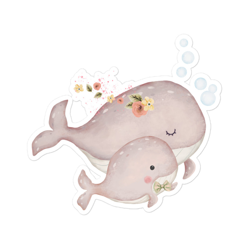 Mother mom stickers whale - MA1P19