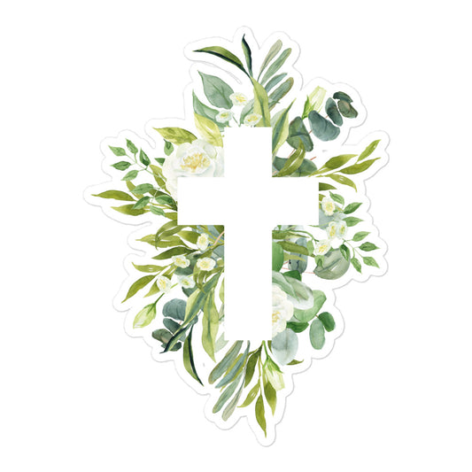 Faith-inspired Cross Sticker for Christians - FC1P08