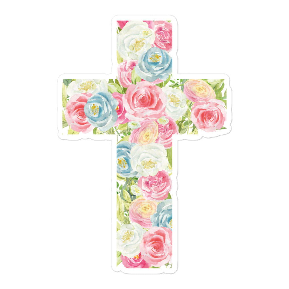 Faith-inspired Cross Sticker for Christians - FC1P10