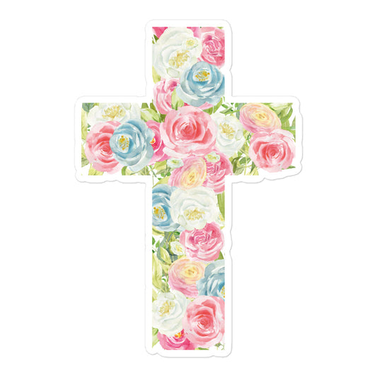 Faith-inspired Cross Sticker for Christians - FC1P10