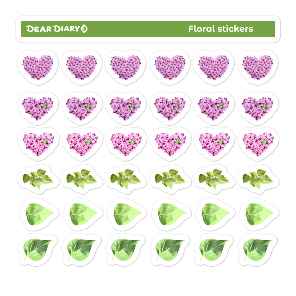 Floral planner stickers sheet - FSSH02