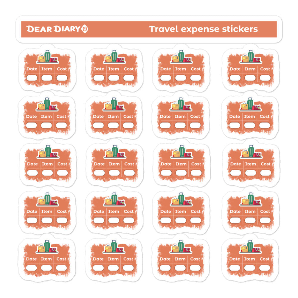 Honeymoon travel planner stickers sheet - HESH01