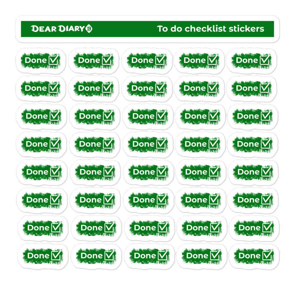 To do checklist planner stickers sheet - TDCL01