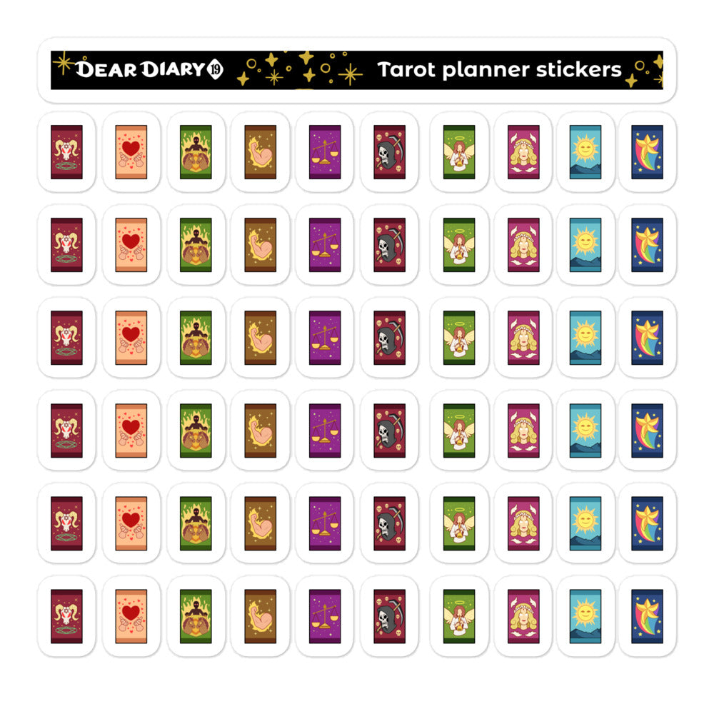 Tarot planner stickers sheet - TPSS02