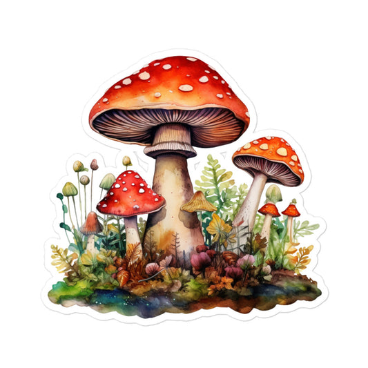 Mushroom sticker MS1P06