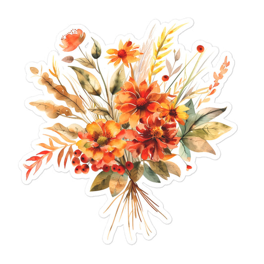 Fall wildflowers stickers FALLB02