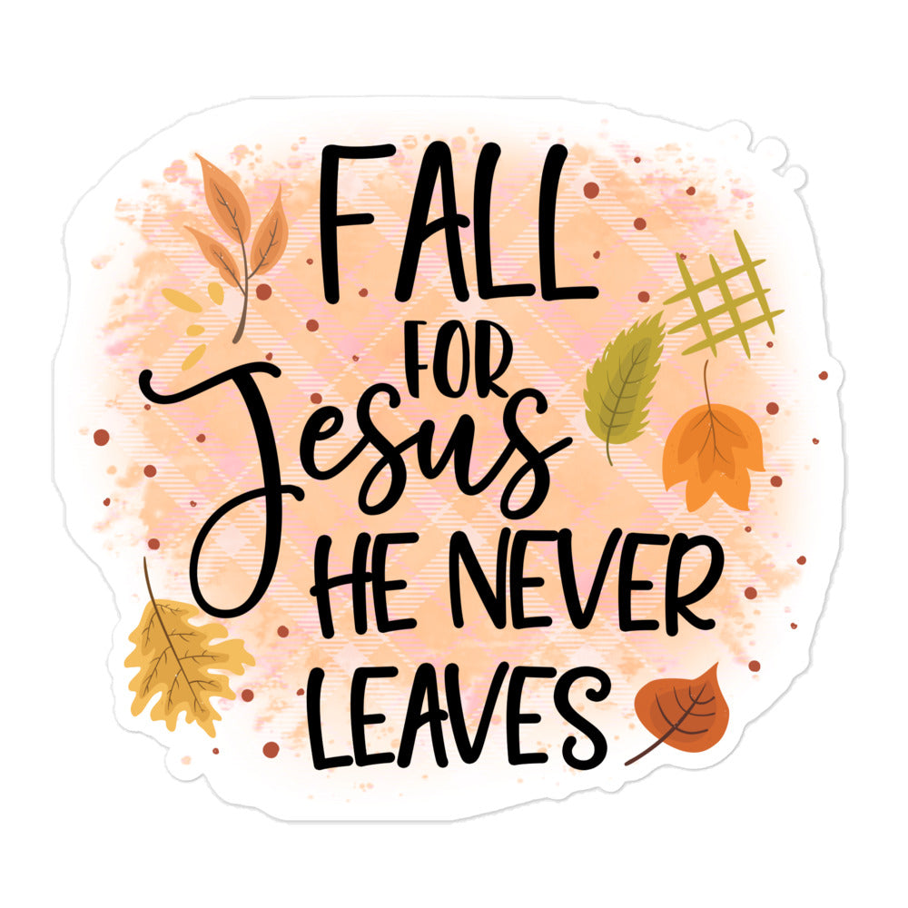 Fall Christian autumn sticker FLMX02