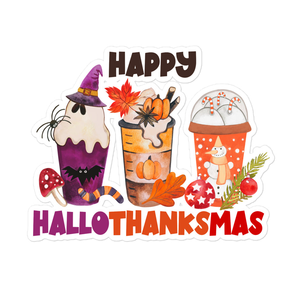 Fall autumn Halloween Christmas sticker FLMX15