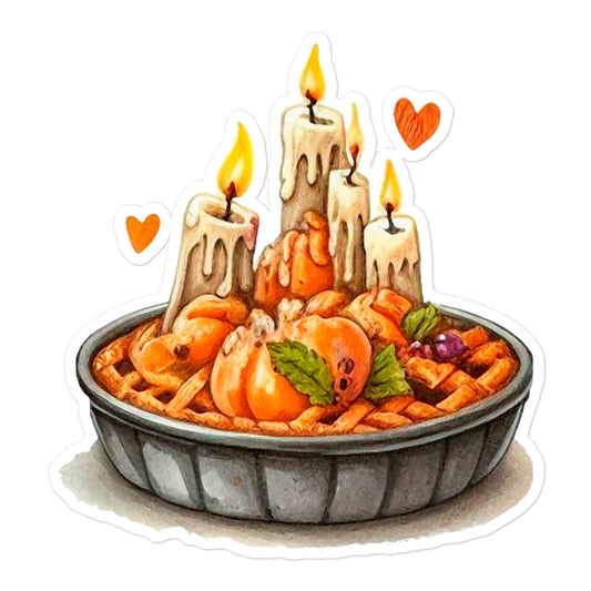 Halloween Pumpkin food sticker HLFD01