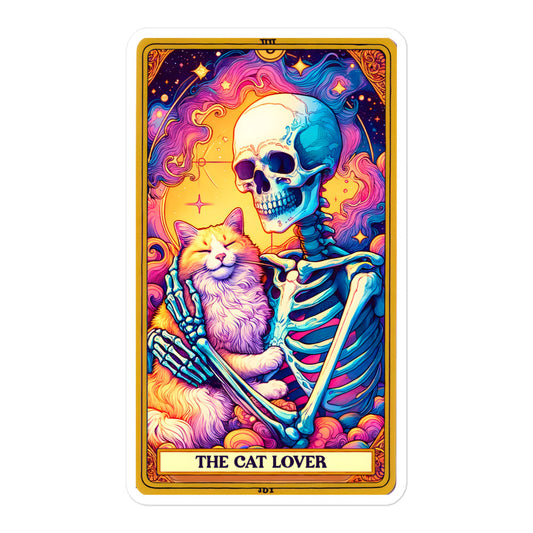 Funny tarot stickers Cat lover TF1P03