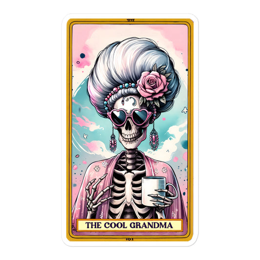 Funny tarot stickers Cool Grandma TF1P10