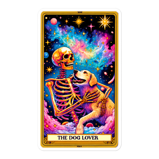 Funny tarot stickers Dog Lover TF1P02