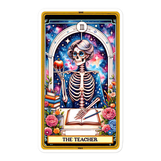 Funny tarot stickers Teacher TF1P13
