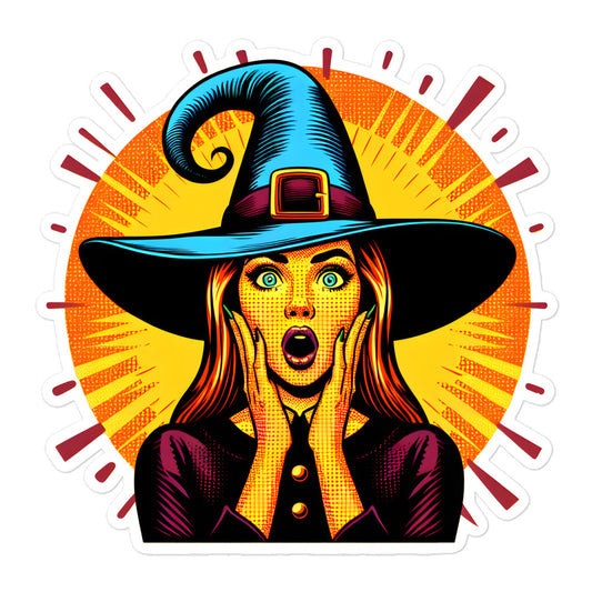 Pop Art Witch sticker PAWI02