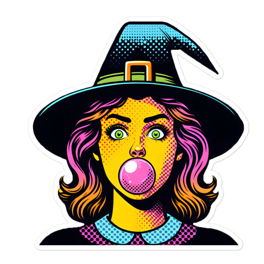 Pop Art Witch sticker PAWI03