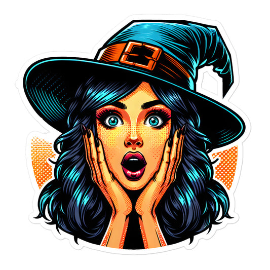 Pop Art Witch sticker PAWI04
