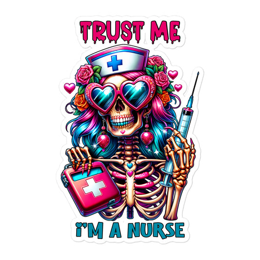 Nurse skull sticker ARSK06