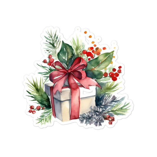 Christmas gift box stickers CP1P02