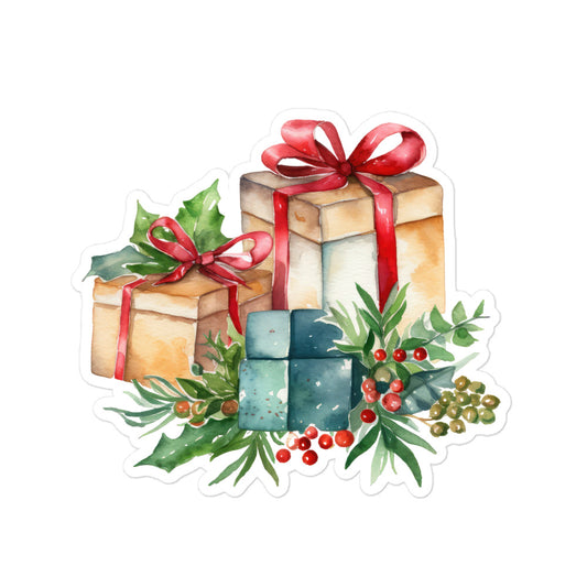Christmas gift box stickers CP1P03