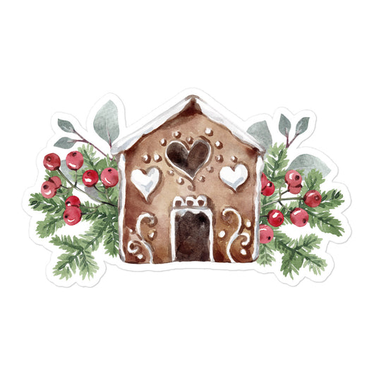 Christmas aesthetic stickers ginger house CA1P05