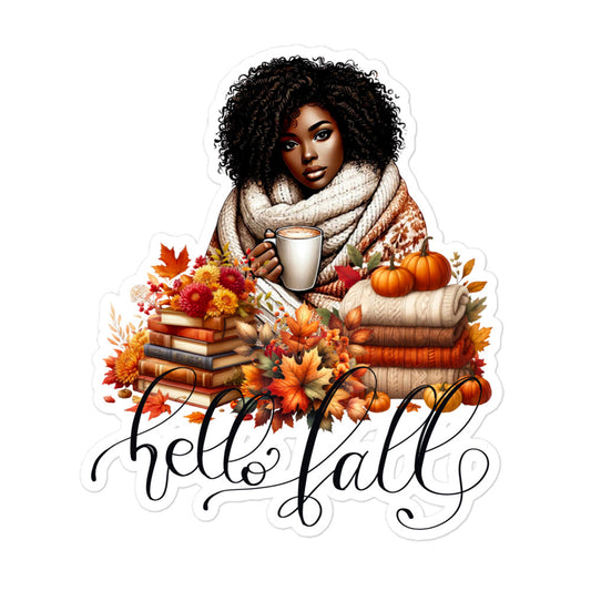 Fall autumn girl sticker FG1P04