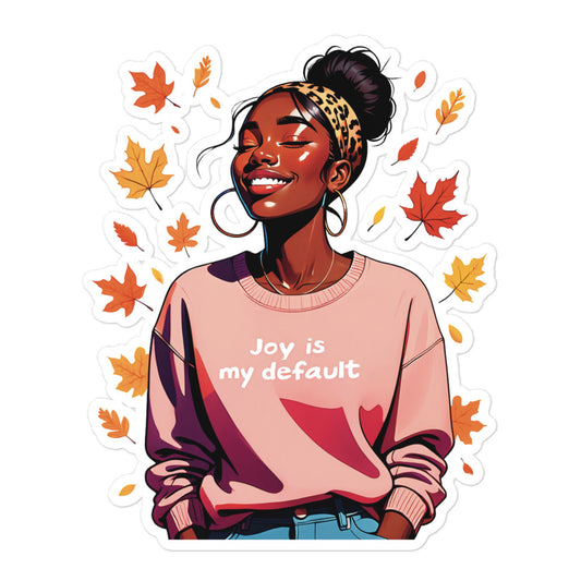 Fall autumn girl sticker FG1P07