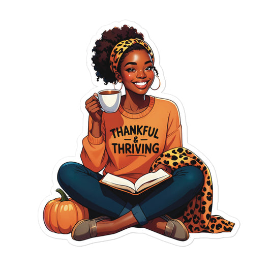 Fall autumn girl sticker FG1P08