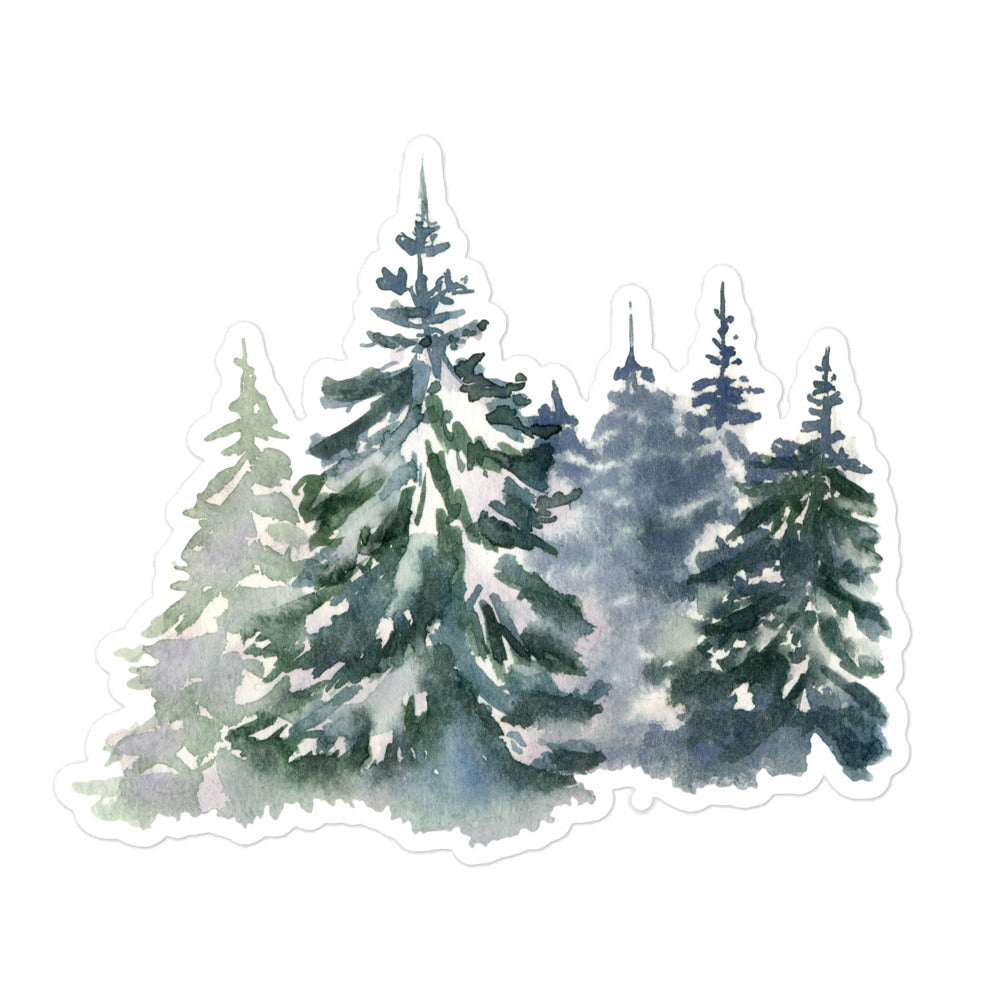 Spruce woodland stickers FB1P19