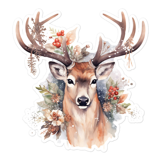 Christmas deer winter sticker MIHC07