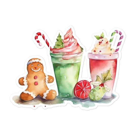 Christmas sticker coffee cookie sticker CHSH39