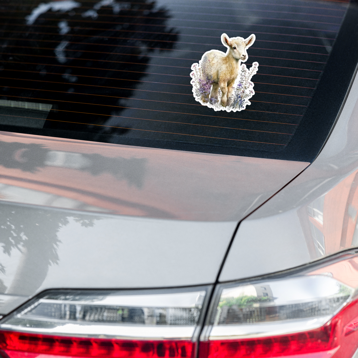 Floral Baby Goat sticker - FG1P01