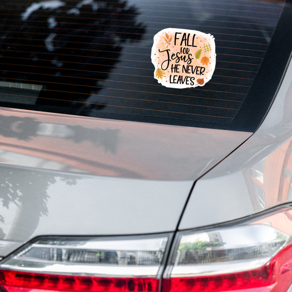 Fall Christian autumn sticker FLMX02