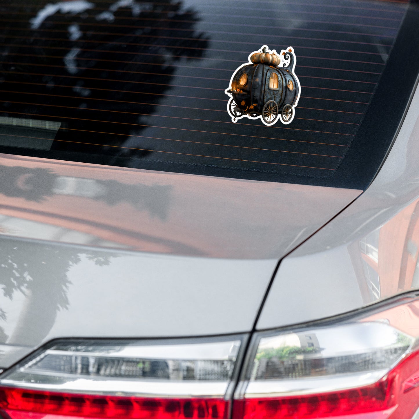 Halloween carriage steampunk sticker HCRV02