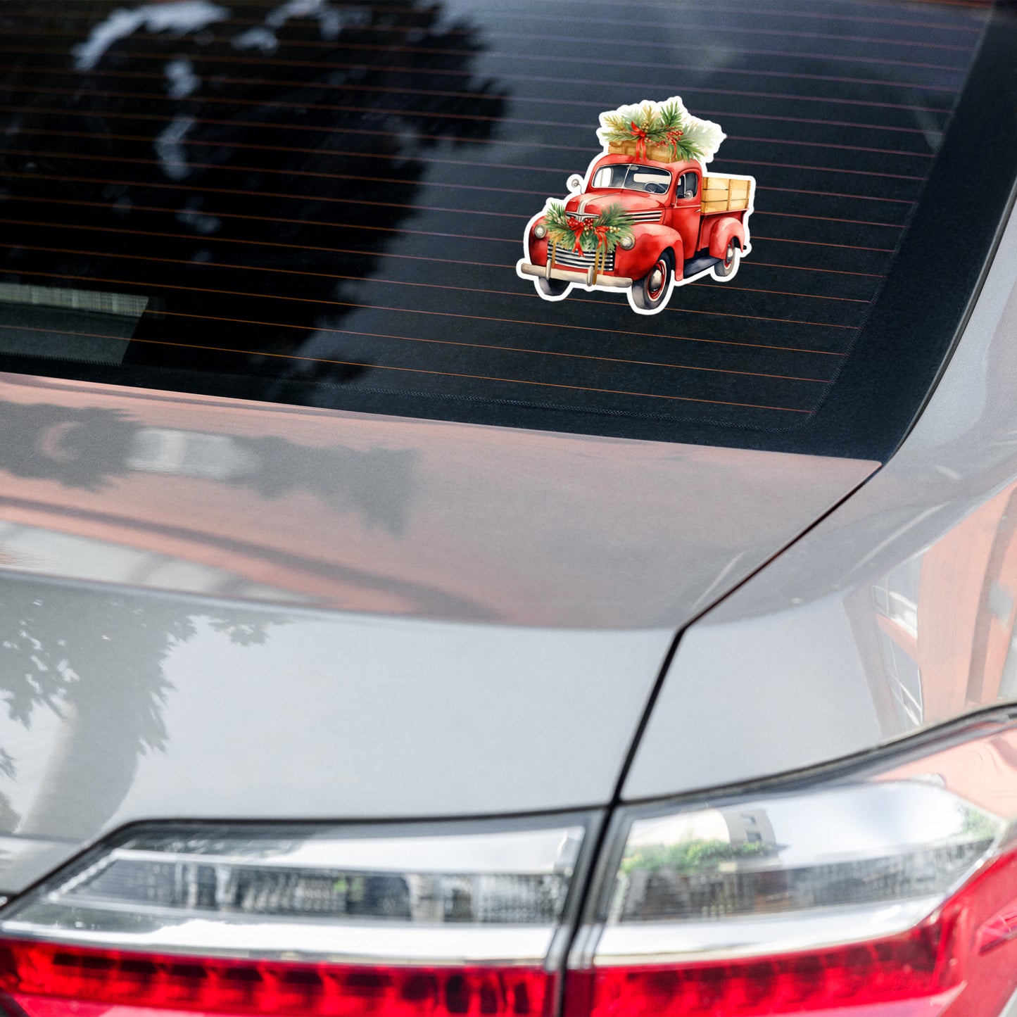 Christmas sticker holiday truck MIHC12