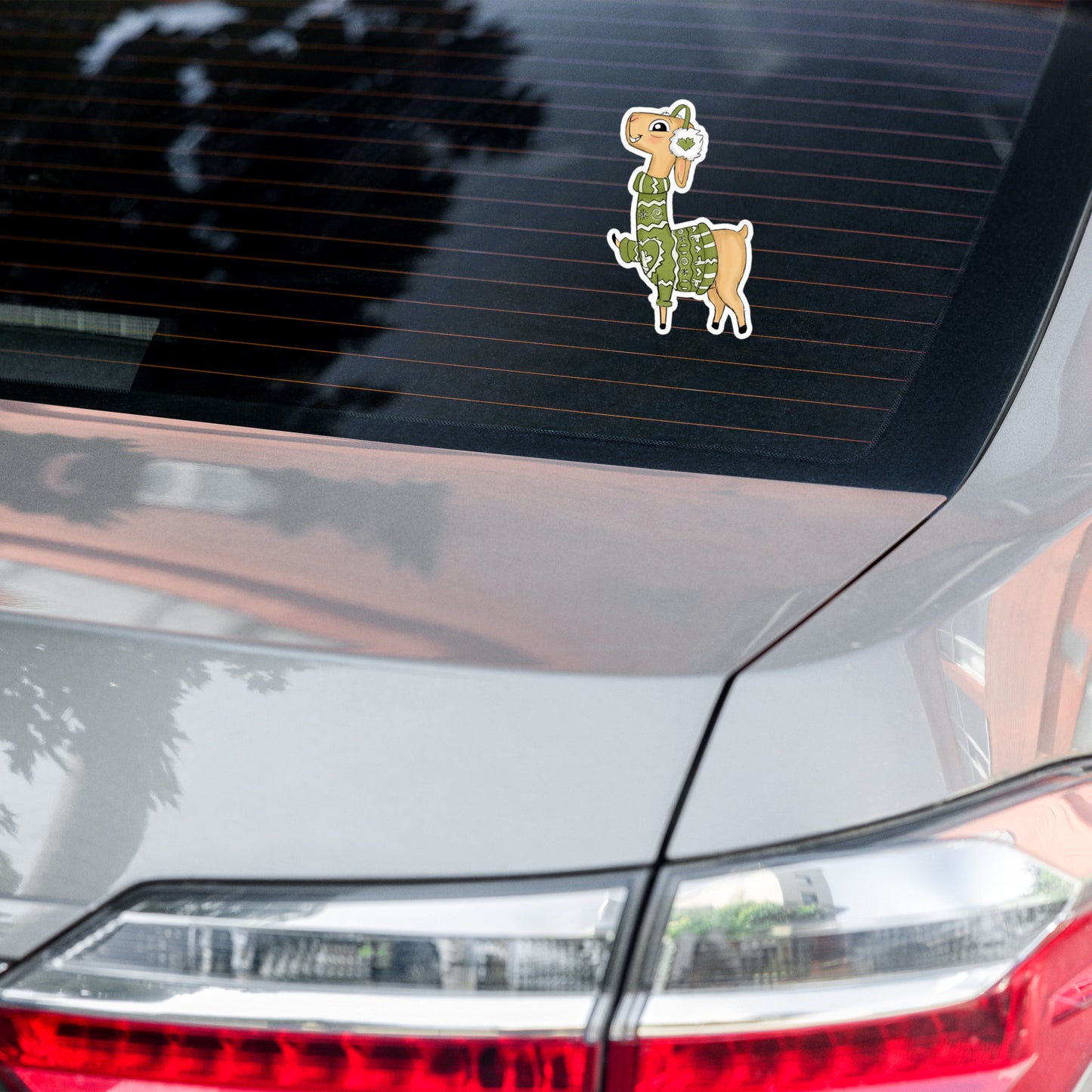Llama in ugly sweater winter sticker UGSC04